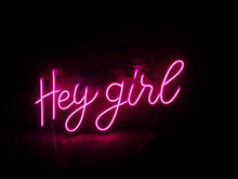 Load image into Gallery viewer, Neon sign gift, neon sign hey girl, neon signs, neon party sign, customneon sign, hey girl neon sign