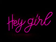 Load image into Gallery viewer, Neon sign gift, neon sign hey girl, neon signs, neon party sign, customneon sign, hey girl neon sign