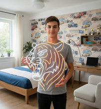 Load image into Gallery viewer, Snarling Tiger Neon Sign, Roaring Tiger Neon Sign, Wild Cat Neon Sign