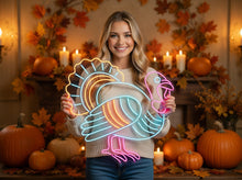 Load image into Gallery viewer, Turkey Neon Sign – Thanksgiving Turkey Light for Kitchen, Bar or Holiday Decor