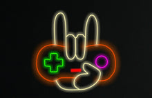 Load image into Gallery viewer, Gaming controller neon sign, Joystick neon light, Gamepad LED light, Game room decor