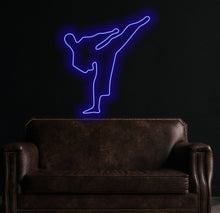 Load image into Gallery viewer, Karate fighter neon sign, karate kid neon sign, karate master neon sign, karateka neon sign