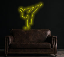Load image into Gallery viewer, Karate fighter neon sign, karate kid neon sign, karate master neon sign, karateka neon sign