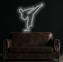 Load image into Gallery viewer, Karate fighter neon sign