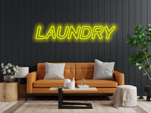 Load image into Gallery viewer, Neon sign Laundry, inscription laundry led light, neon sign for laundry business, Laundry logo neon sign, Laundry text led light, laundry