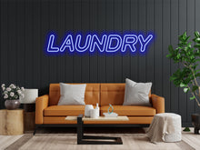 Load image into Gallery viewer, Neon sign Laundry, inscription laundry led light, neon sign for laundry business, Laundry logo neon sign, Laundry text led light, laundry