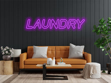 Load image into Gallery viewer, Neon sign Laundry, inscription laundry led light, neon sign for laundry business, Laundry logo neon sign, Laundry text led light, laundry