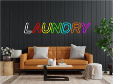 Load image into Gallery viewer, Neon sign Laundry, inscription laundry led light, neon sign for laundry business, Laundry logo neon sign, Laundry text led light, laundry
