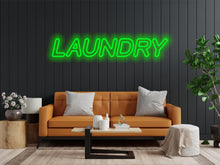 Load image into Gallery viewer, Neon sign Laundry, inscription laundry led light, neon sign for laundry business, Laundry logo neon sign, Laundry text led light, laundry