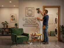 Load image into Gallery viewer, Laundry Room Neon Sign, Laundry Arrow Neon Sign, Wash Room Neon Sign