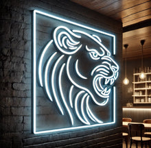 Load image into Gallery viewer, Panther head neon sign, LED Panther head neon sign, animal neon sign, animals neon sign, cat neo sign, lioness neon sign