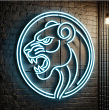 Load image into Gallery viewer, Panther head neon sign, LED Panther head neon sign, animal neon sign, animals neon sign, cat neo sign, lion neon sign