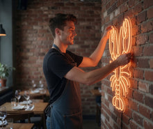 Load image into Gallery viewer, Lobster Neon Sign, red lobster neon sign, seafood lobster neon sign, ocean lobster neon sign