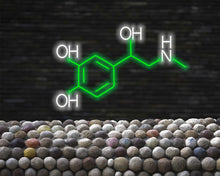 Load image into Gallery viewer, Molecule neon Sign, Neon Adrenaline Symbol