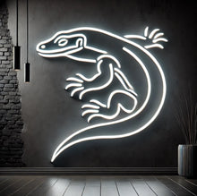 Load image into Gallery viewer, Monitor Lizard neon sign, Gecko neon sign, salamander neon sign, chameleon neon sign, reptile neon sign, Zoo neon sign, animal neon sign