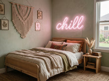 Load image into Gallery viewer, Chill Neon Sign, Relax Quote Neon Sign, Take It Easy Neon Sign