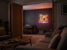 Load image into Gallery viewer, Beat goes on neon sign, Drum set neon sign, Drummer neon sign