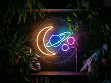 Load image into Gallery viewer, Solar system neon sign, Planets neon sign, Outer space neon sign Multicolor