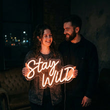 Load image into Gallery viewer, Stay Wild Neon Sign, Wild Spirit Neon Sign, Adventure Quote Neon Sign