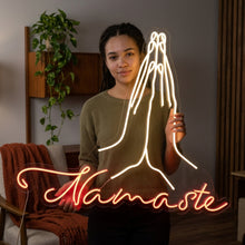Load image into Gallery viewer, Namaste Neon Signs, Neon Signs Yoga 45in