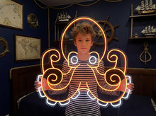Load image into Gallery viewer, Octopus Neon Sign, Octopus Custom Neon Sign, Octopus Neon Light, Octopus Wall Decor Neon sign