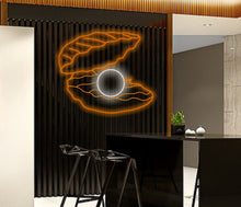 Load image into Gallery viewer, Pearl neon sign, Sea shell with pearl neon sign, SEA SHELL Neon Sign