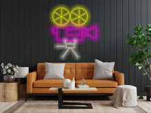 Load image into Gallery viewer, Retro photo camera neon light, Classic camera neon decor, Photography enthusiast neon sign, Old-fashioned camera neon sign, Retro camera LED