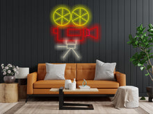 Load image into Gallery viewer, Retro photo camera neon light, Classic camera neon decor, Photography enthusiast neon sign, Old-fashioned camera neon sign, Retro camera LED