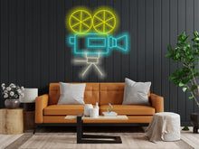 Load image into Gallery viewer, Retro photo camera neon light, Classic camera neon decor, Photography enthusiast neon sign, Old-fashioned camera neon sign, Retro camera LED