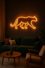Load image into Gallery viewer, Puma Animal neon sign, Golden Hunter neon sign, Forest Cat neon sign