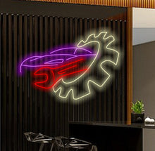 Load image into Gallery viewer, Auto service repair logo in neon sign, neon sign for aircraft workshop