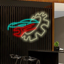 Load image into Gallery viewer, Auto service repair logo in neon sign, neon sign for aircraft workshop