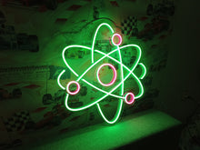 Load image into Gallery viewer, Atom - LED Neon Sign, Molecule neon sign, molecule neon light, human molecule led sign