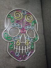 Load image into Gallery viewer, Sugar Skull Neon Sign, Neon Sugar Skull, Calavera neon sign,Mexican Skull Of Death Motive Neon Sign