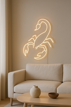 Load image into Gallery viewer, Scorpio Zodiac Neon Sign, Astrology Symbol Neon Sign, Water Sign Neon Sign