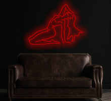 Load image into Gallery viewer, Woman body neon sign, Body neon sign, Body led sign, Woman body led light, Lady neon sign, Neon sign bedroom girl