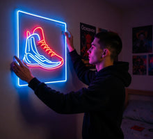 Load image into Gallery viewer, Sneaker Air Jordan Neon Sign, Sneaker Neon Sign,Sneaker Led Neon,Sneaker Night Light,Air Jordan Wall Art
