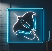 Load image into Gallery viewer, Stingray neon sign, stingray LED sign, stingray neon light, stingray LED light, manta ray neon sign, manta ray LED sign, manta ray neon light