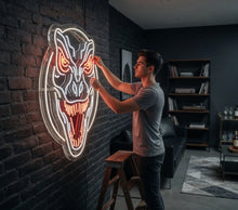 Load image into Gallery viewer, T Rex Head neon sign, Tyrannosaurus Skull neon sign, Jurassic Dinosaur neon sign
