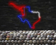 Load image into Gallery viewer, Texas map Neon Sign, Texas State Map neon sign, Neon Light Map, Texas Neon Signmap led light, Texas State Map, LED Neon Sign, longhorn bull sign