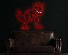 Load image into Gallery viewer, Dinosaur neon sign, Tyrannosaurus led neon light
