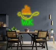 Load image into Gallery viewer, Grill pan neon light, Neon BBQ pan sign, Neon cookware sign