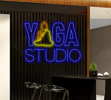 Load image into Gallery viewer, Yoga neon sign, yoga studio neon sign