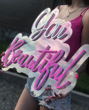 Load image into Gallery viewer, You Beautiful Neon Sign, Wedding Neon Sign, Wedding Decor
