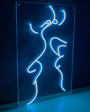 Load image into Gallery viewer, Romantic hot kiss led neon sign ,custom valentines day decor neon sign ,wedding gifts ,custom wedding reception light art,led neon deco art