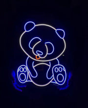 Load image into Gallery viewer, Panda bear neon sign, Anime Neon Sign, game room decor, animal neon sign, art kawaii decor neon lights, led sign led wall art