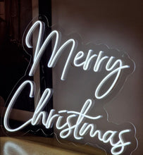 Load image into Gallery viewer, Merry Christmas Custom LED Neon Sign Night Light Up Sign Illuminated Wall Home Bedroom Christmas Gift Decoration
