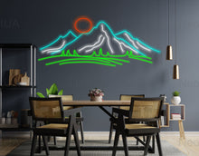 Load image into Gallery viewer, Mountain neon sign, Mountain led sign, Mountain wall art neon