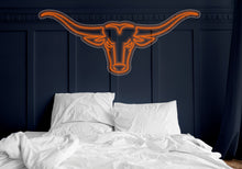 Load image into Gallery viewer, Longhorn Bull neon sign, Bull head led neon, Longhorn head skull light sign, Bull skull sign, Texas western led light