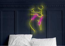 Load image into Gallery viewer, Woman In Bikini LED Sign, girl In Bikini LED Sign, lady In Bikini LED Sign, Wall Decor, Woman Body, Girls Neon Sign